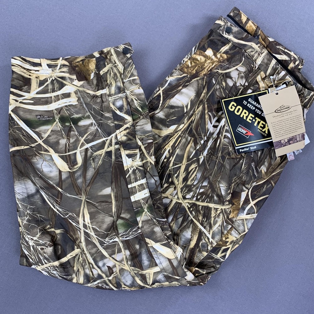 NEW Team Realtree Pant Men 2XL Camo GTX Paclite Waterproof Hunting Trail (42x32)
